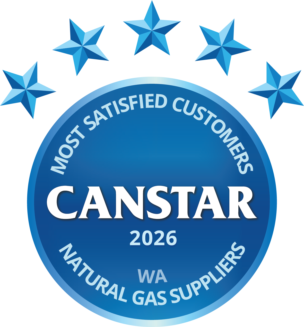 Canstar 2026 Most Satisfied customers WA award