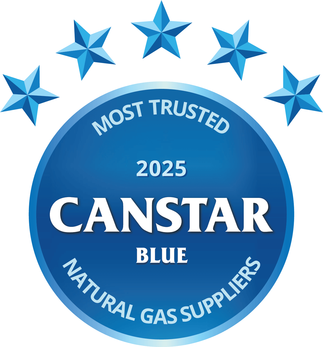 Canstar Blue Most Trusted Natural Gas Suppliers 2025